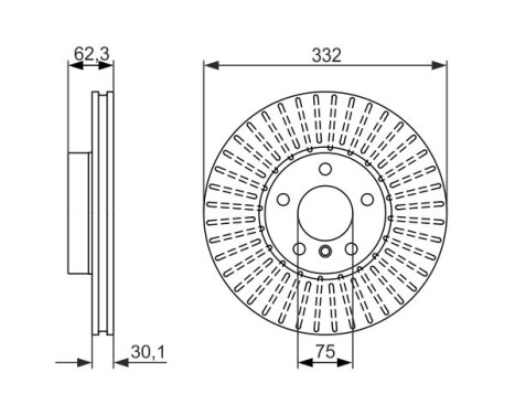 Disque de frein BD1469 Bosch, Image 5