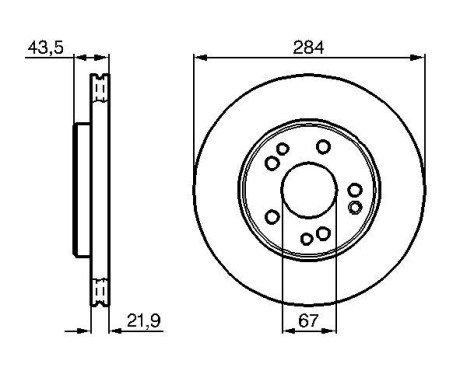 Disque de frein BD148 Bosch, Image 5