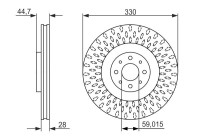 Disque de frein BD1492 Bosch
