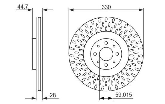 Disque de frein BD1492 Bosch
