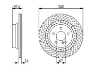 Disque de frein BD1498 Bosch