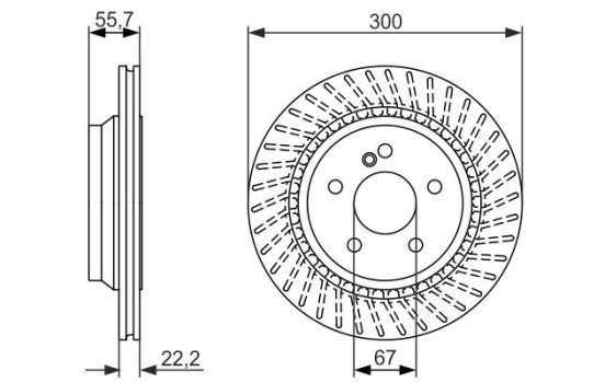 Disque de frein BD1499 Bosch, Image 5