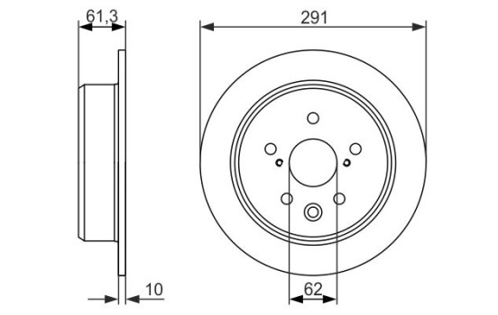 Disque de frein BD1501 Bosch