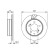 Disque de frein BD1507 Bosch, Vignette 5