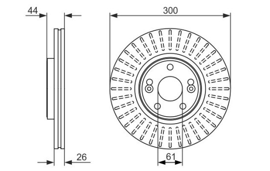 Disque de frein BD1508 Bosch