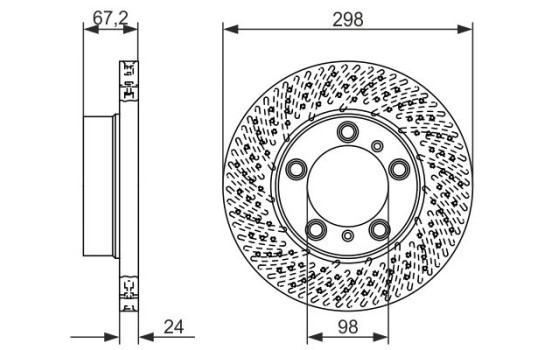 Disque de frein BD1512 Bosch