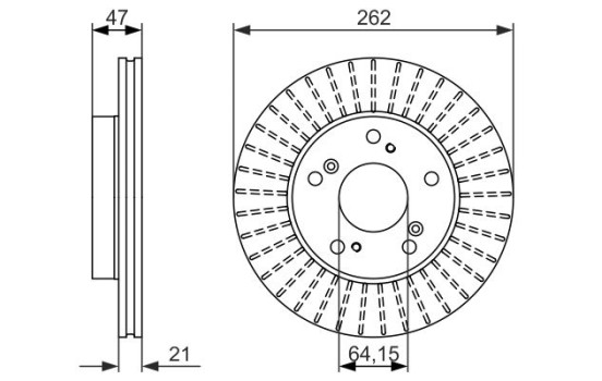 Disque de frein BD1524 Bosch, Image 5