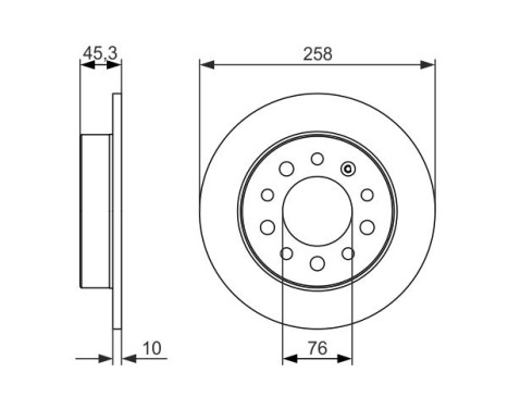 Disque de frein BD1532 Bosch, Image 5