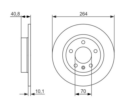 Disque de frein BD1547 Bosch, Image 5