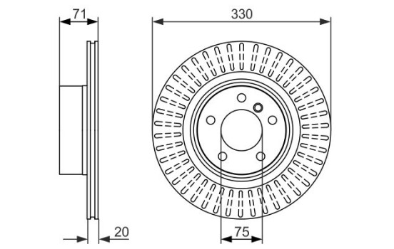 Disque de frein BD1559 Bosch, Image 5