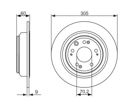 Disque de frein BD1571 Bosch, Image 5