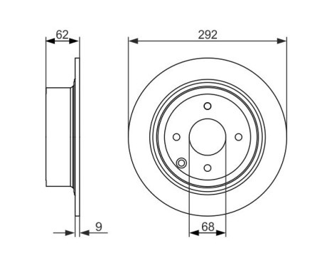 Disque de frein BD1572 Bosch, Image 5