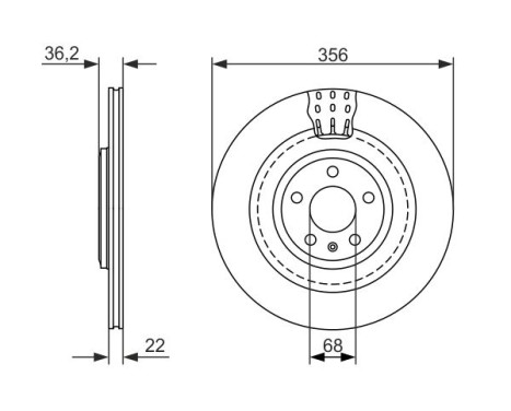 Disque de frein BD1579 Bosch, Image 5