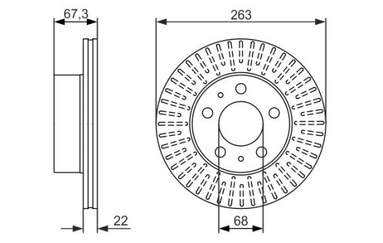 Disque de frein BD158 Bosch