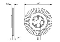 Disque de frein BD1585 Bosch