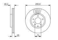 Disque de frein BD1588 Bosch