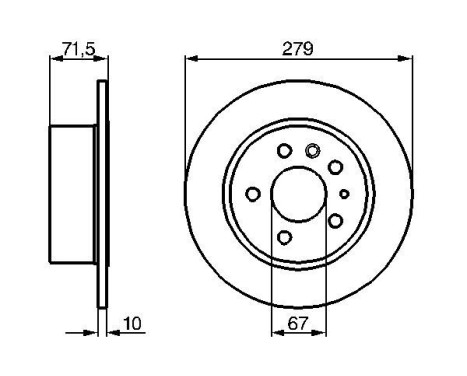 Disque de frein BD159 Bosch, Image 5