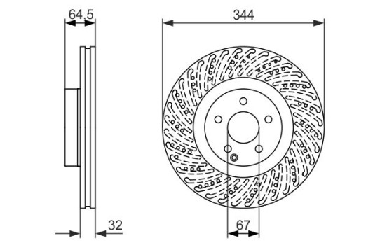Disque de frein BD1594 Bosch, Image 5