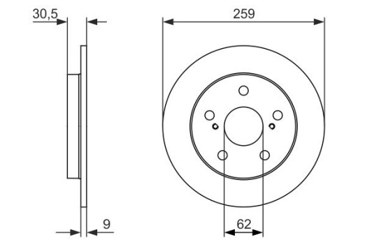 Disque de frein BD1595 Bosch