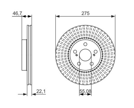 Disque de frein BD1597 Bosch, Image 5