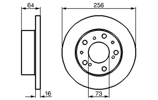Disque de frein BD160 Bosch, Image 5