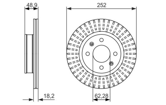 Disque de frein BD1600 Bosch, Image 5