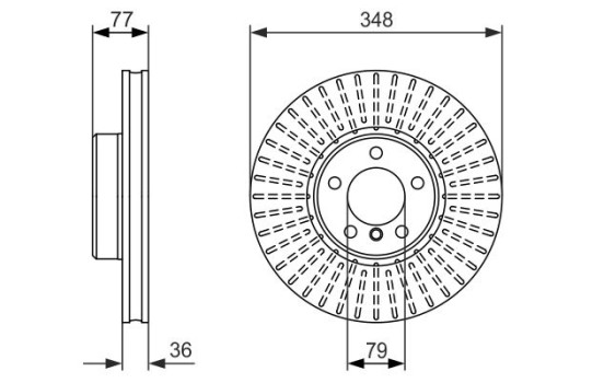 Disque de frein BD1604 Bosch, Image 5