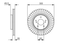 Disque de frein BD1617 Bosch