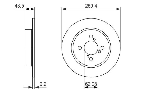 Disque de frein BD1622 Bosch, Image 5