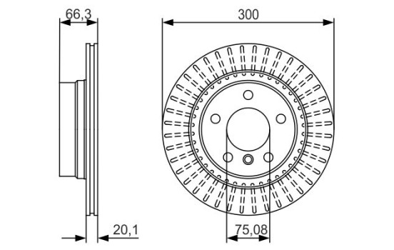 Disque de frein BD1633 Bosch, Image 4