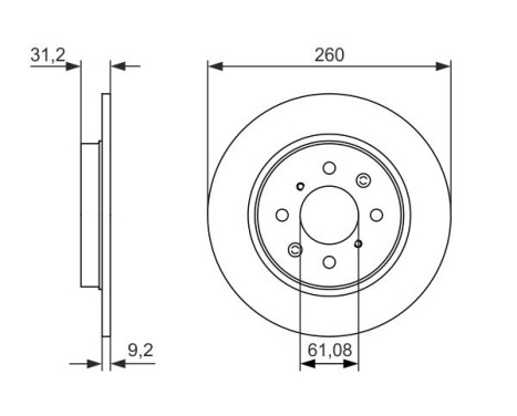 Disque de frein BD1637 Bosch, Image 5
