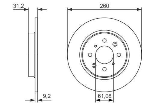 Disque de frein BD1637 Bosch, Image 5
