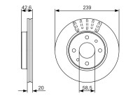 Disque de frein BD1653 Bosch