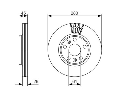 Disque de frein BD1669 Bosch