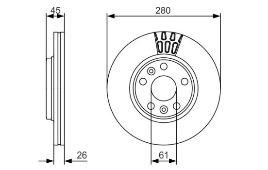 Disque de frein BD1669 Bosch
