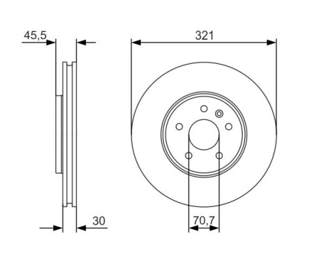Disque de frein BD1679 Bosch, Image 5