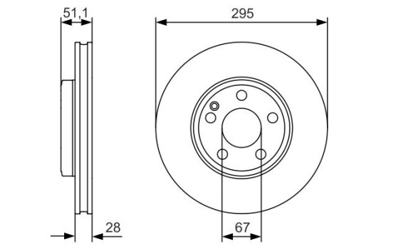 Disque de frein BD1688 Bosch, Image 5
