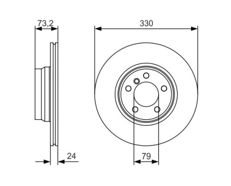 Disque de frein BD1693 Bosch, Image 5