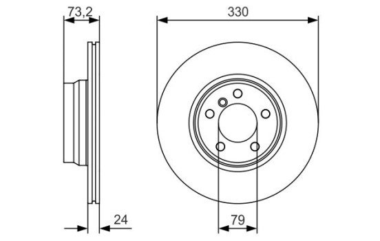 Disque de frein BD1693 Bosch, Image 5
