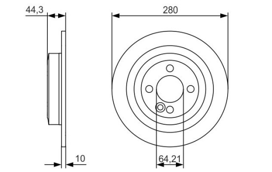 Disque de frein BD1695 Bosch, Image 5