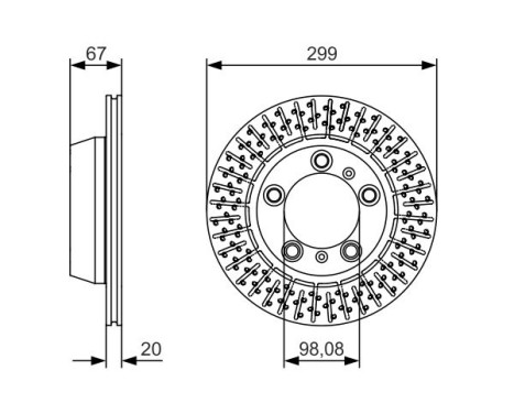 Disque de frein BD1696 Bosch