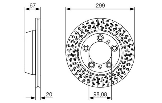 Disque de frein BD1696 Bosch