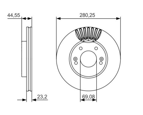 Disque de frein BD1699 Bosch, Image 5