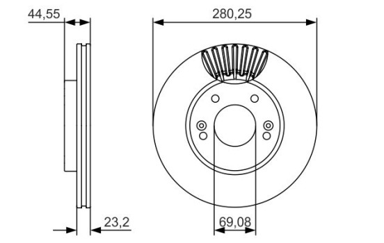 Disque de frein BD1699 Bosch, Image 5