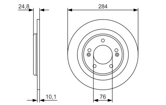 Disque de frein BD1700 Bosch, Image 5