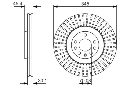Disque de frein BD1711 Bosch