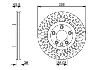 Disque de frein BD1720 Bosch