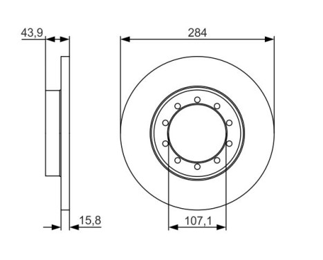 Disque de frein BD1721 Bosch