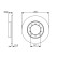 Disque de frein BD1721 Bosch