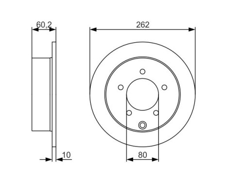 Disque de frein BD1728 Bosch, Image 5